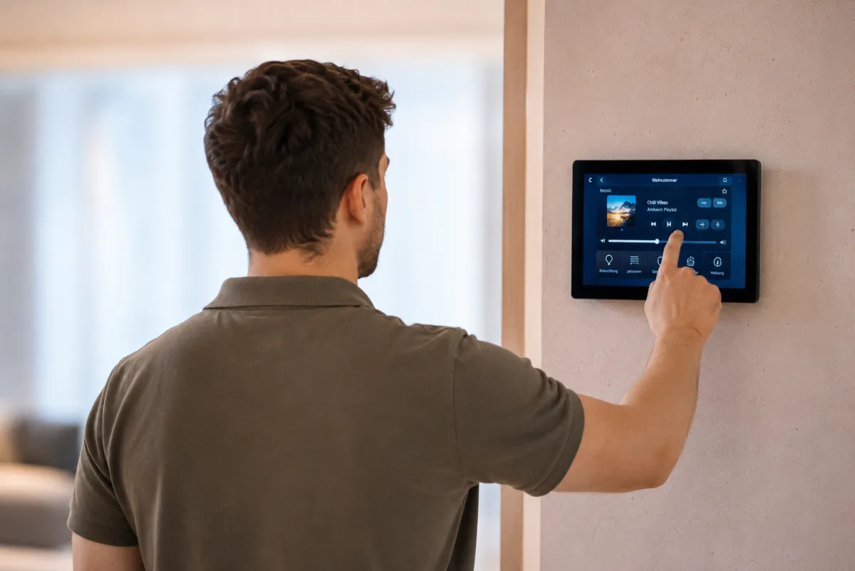 Smart-Home-Steuerung am Touch-Display