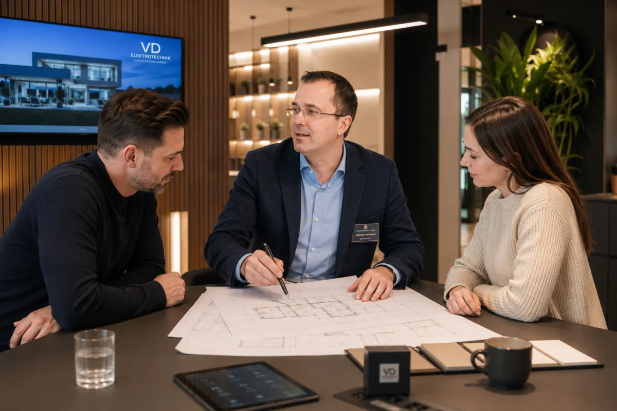 Beratungsgespräch im Showroom